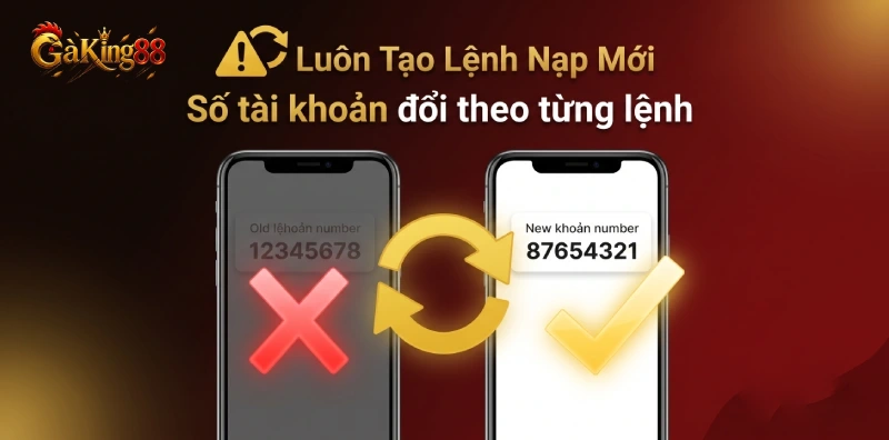 Nạp tiền GAKING88 qua ngân hàng nội địa bằng số tài khoản hoặc mã QR